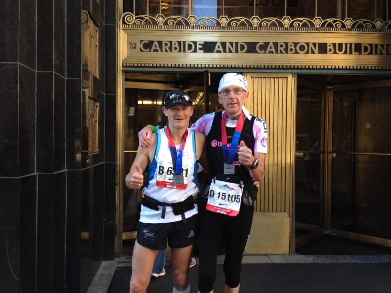 Avec mon pote Gilles. Un grand moment